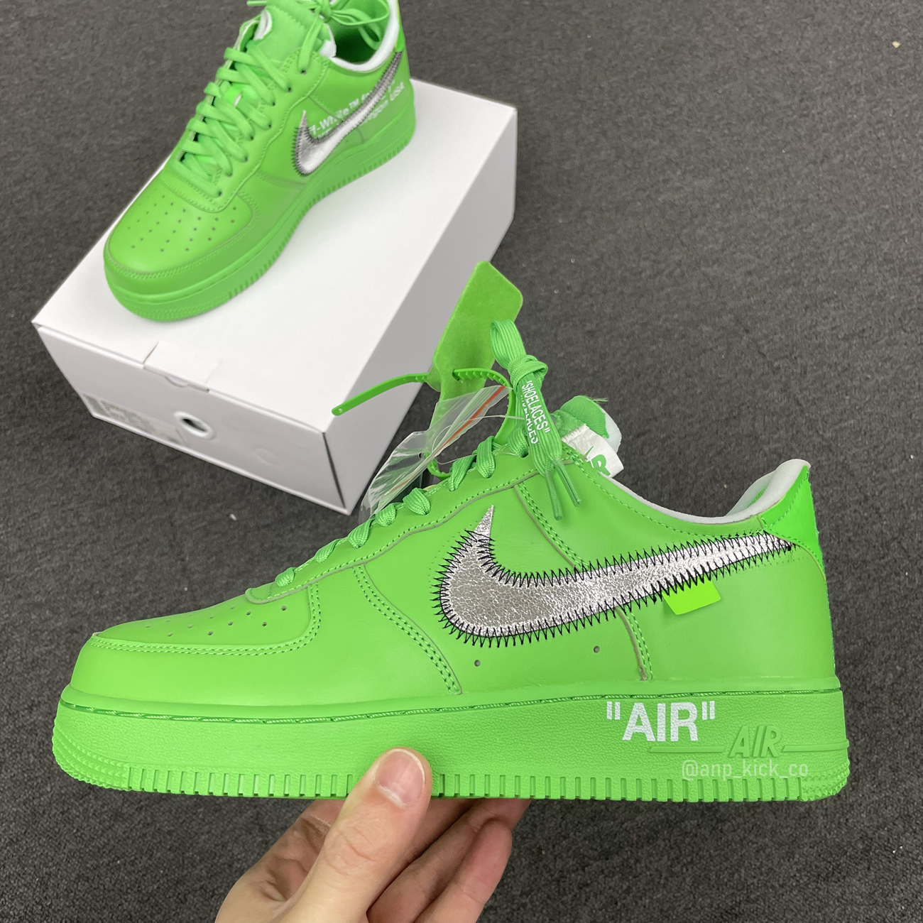 Off White Nike Air Force 1 Low Light Green (2) - newkick.org